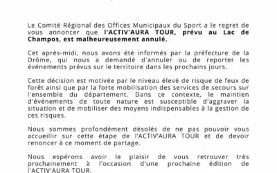 Activ’ Aura Tour – Lac de Champos